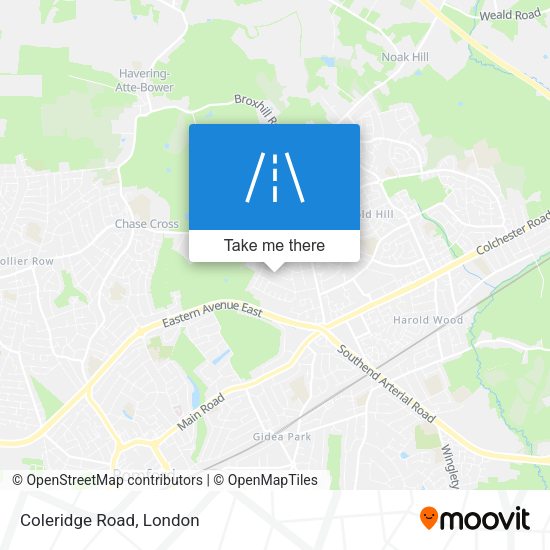 Coleridge Road map