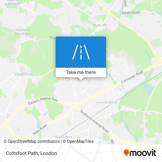 Coltsfoot Path map