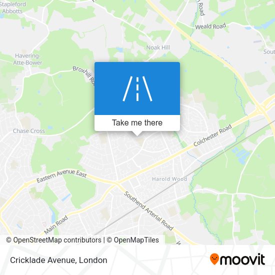 Cricklade Avenue map