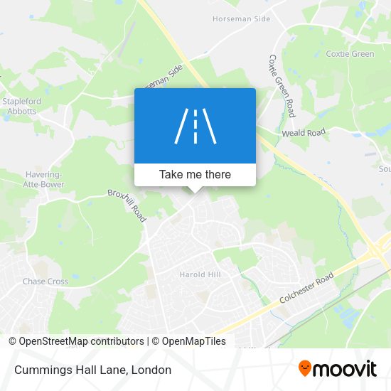 Cummings Hall Lane map