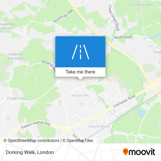 Dorking Walk map