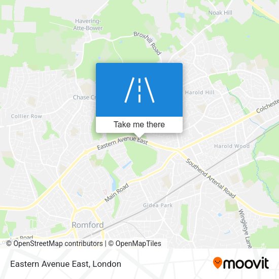 Eastern Avenue East map