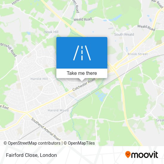 Fairford Close map