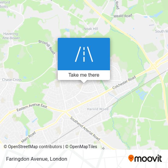 Faringdon Avenue map