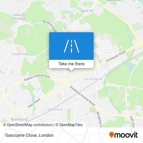 Gascoyne Close map