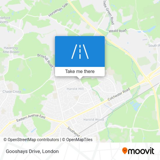 Gooshays Drive map