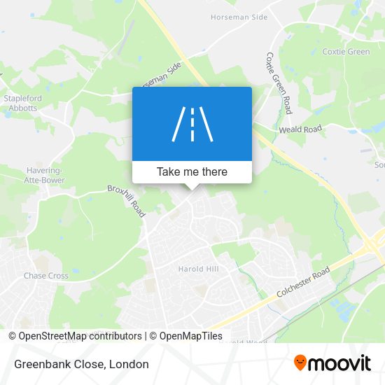 Greenbank Close map