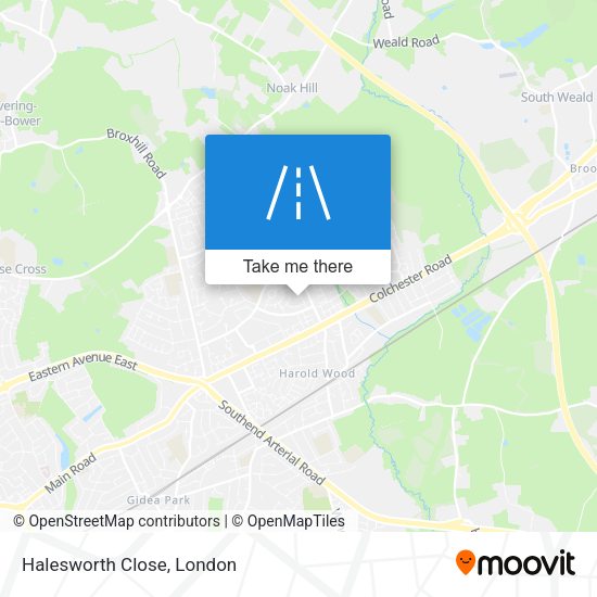 Halesworth Close map