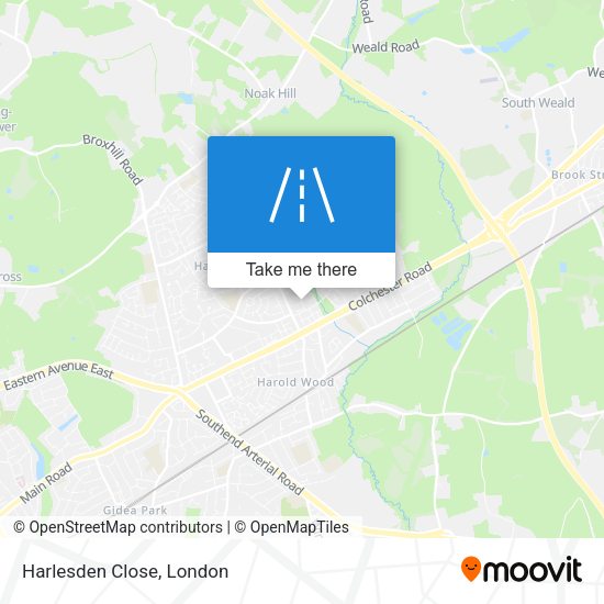 Harlesden Close map