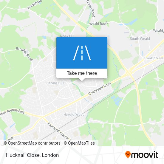 Hucknall Close map
