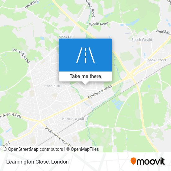 Leamington Close map