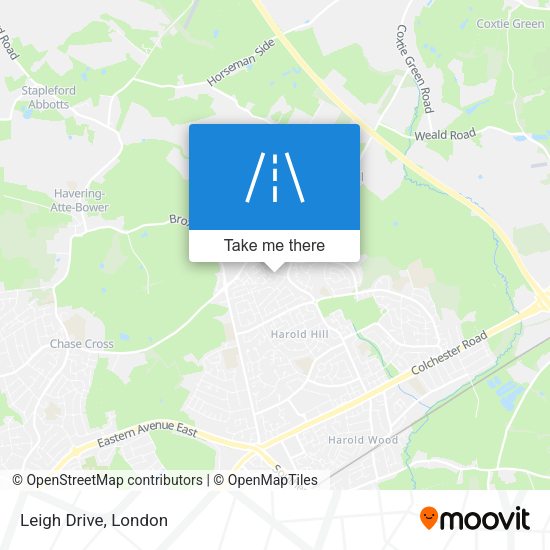 Leigh Drive map