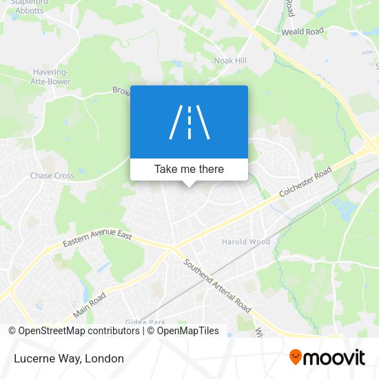 Lucerne Way map