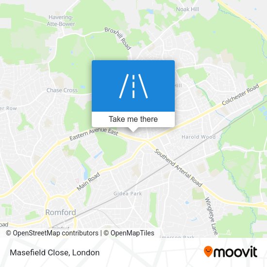 Masefield Close map