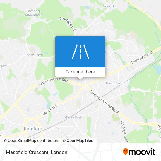 Masefield Crescent map