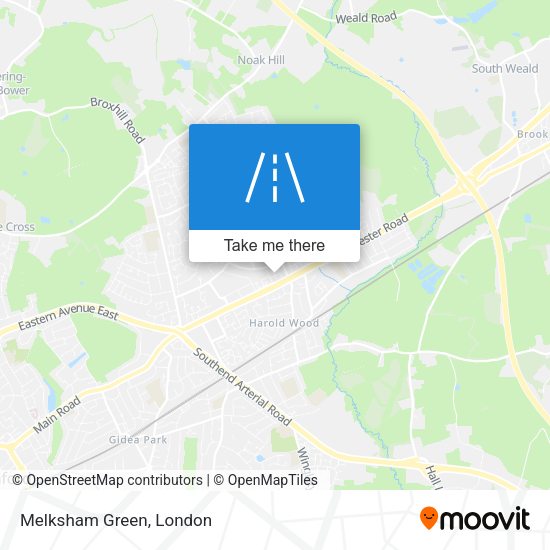 Melksham Green map