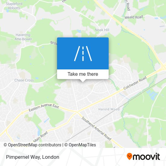 Pimpernel Way map