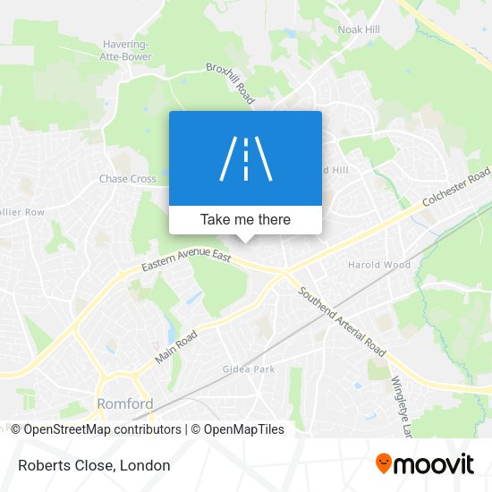 Roberts Close map