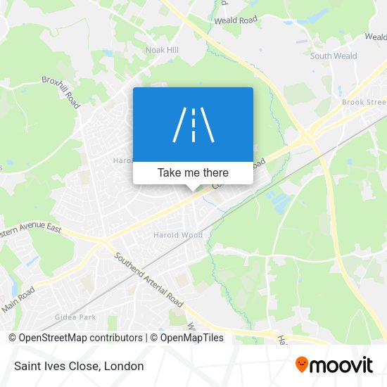 Saint Ives Close map