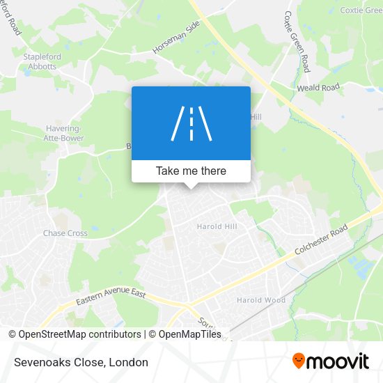 Sevenoaks Close map