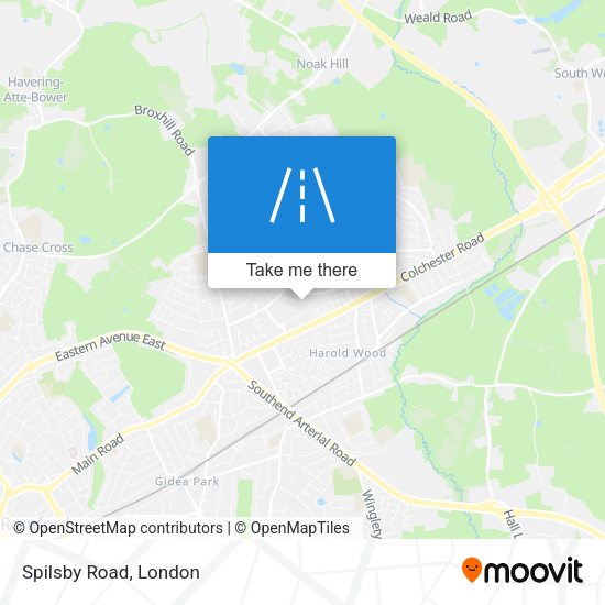 Spilsby Road map