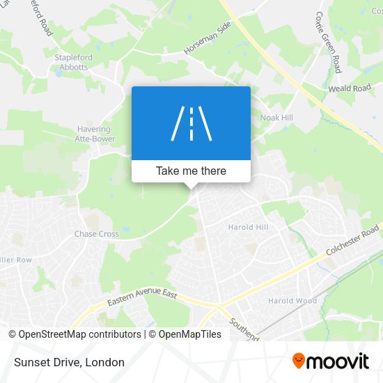 Sunset Drive map