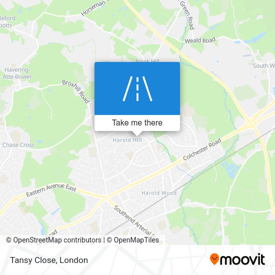 Tansy Close map