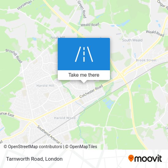 Tarnworth Road map
