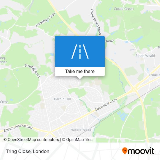Tring Close map
