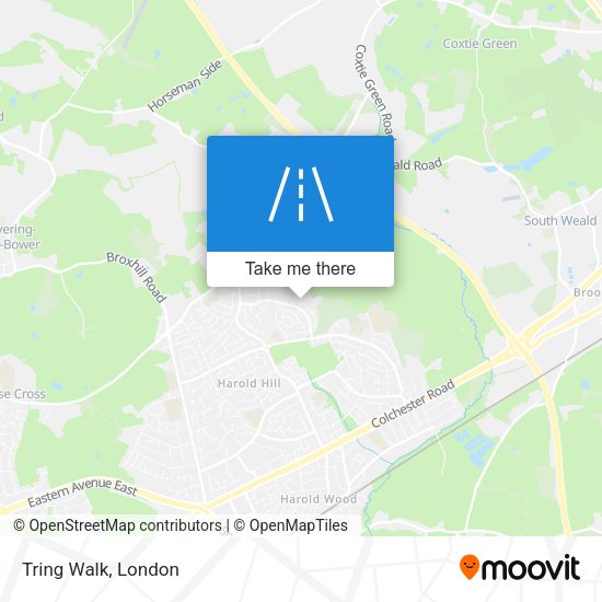 Tring Walk map