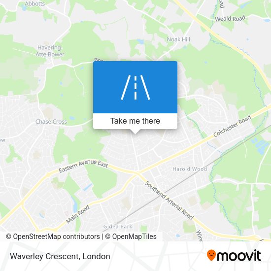 Waverley Crescent map