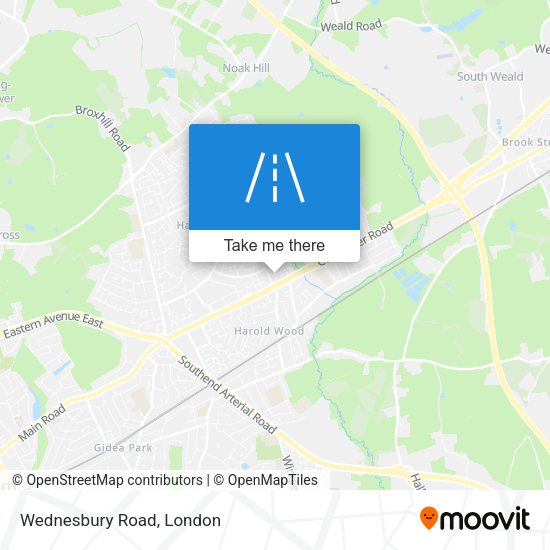 Wednesbury Road map