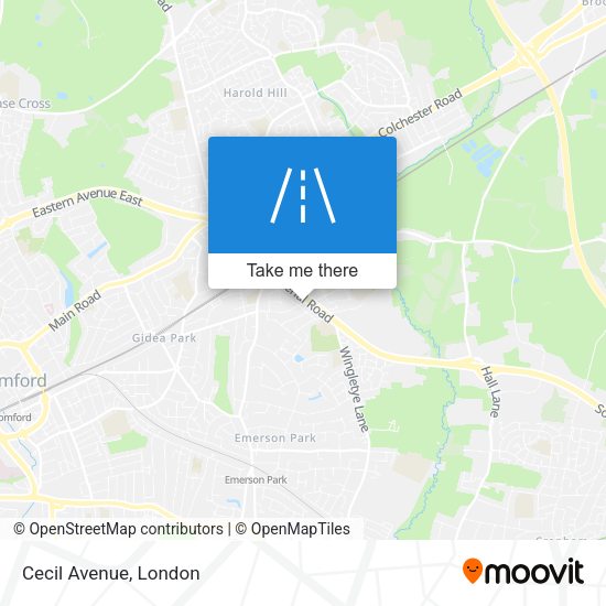 Cecil Avenue map