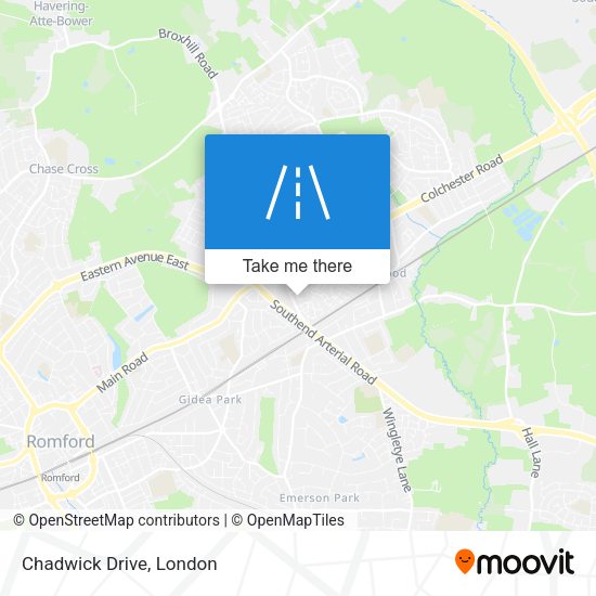 Chadwick Drive map