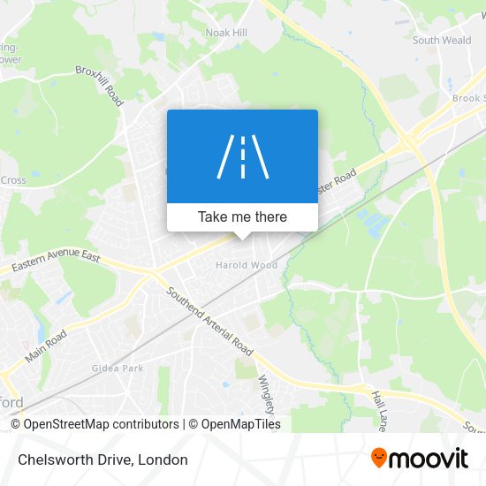 Chelsworth Drive map