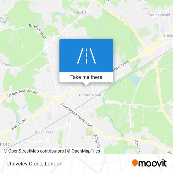Cheveley Close map