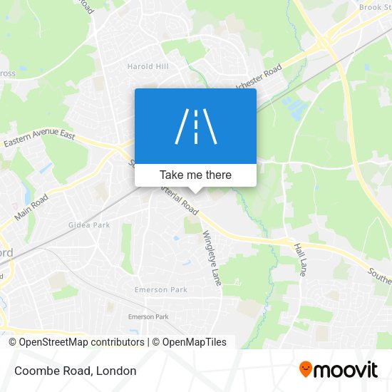 Coombe Road map