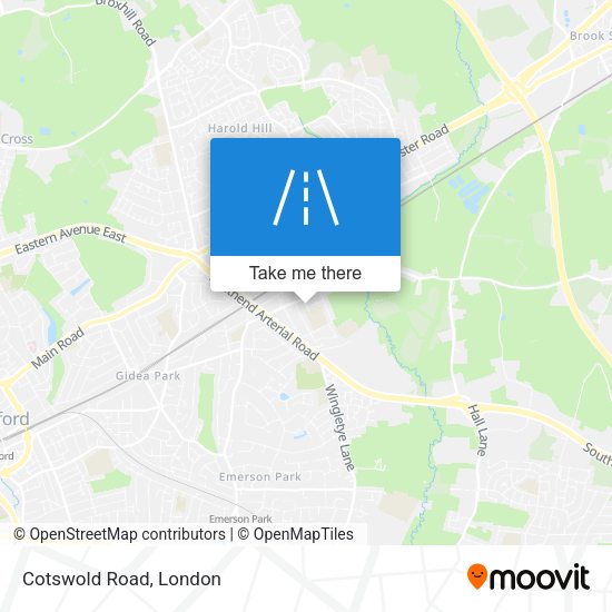 Cotswold Road map