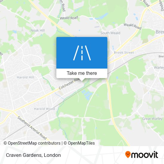Craven Gardens map