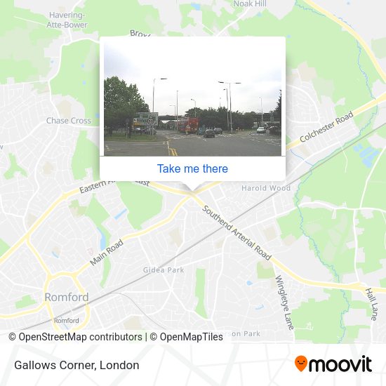 Gallows Corner map