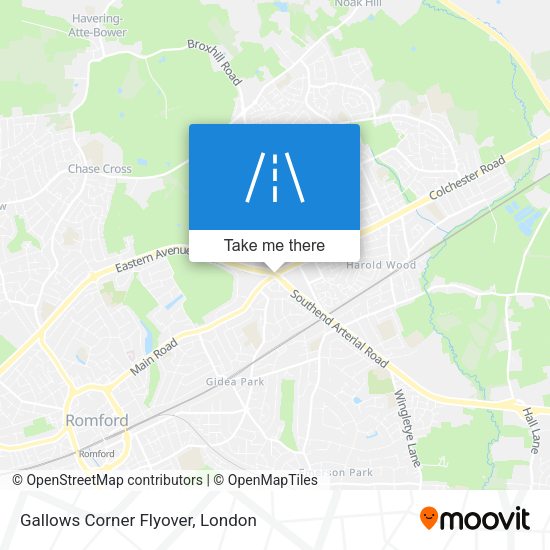Gallows Corner Flyover map