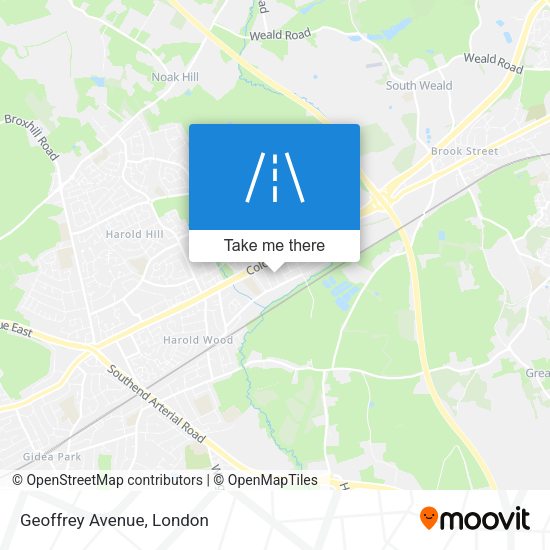 Geoffrey Avenue map