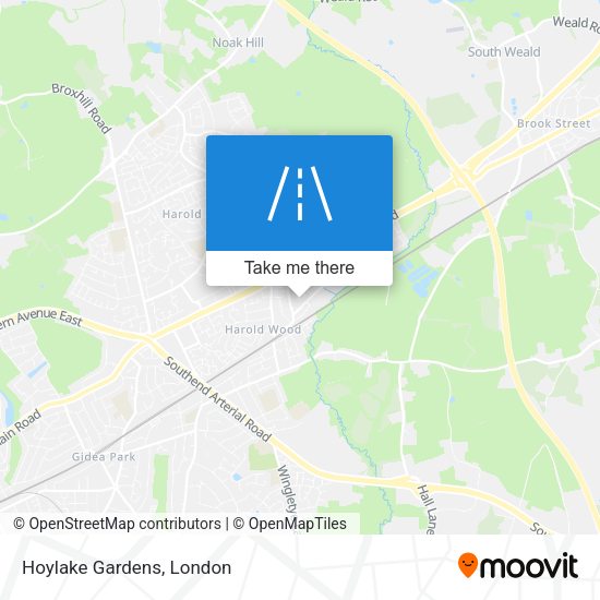 Hoylake Gardens map