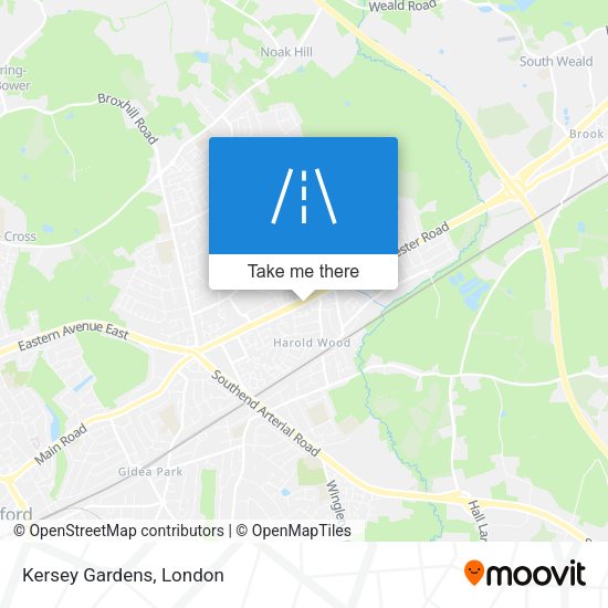 Kersey Gardens map