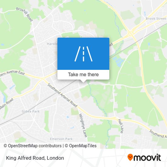 King Alfred Road map