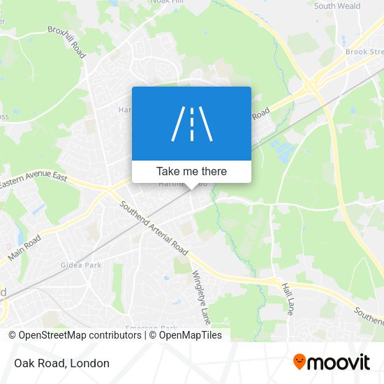 Oak Road map