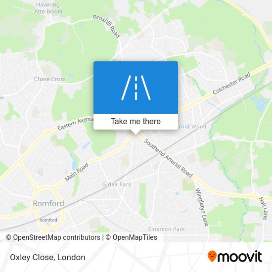 Oxley Close map