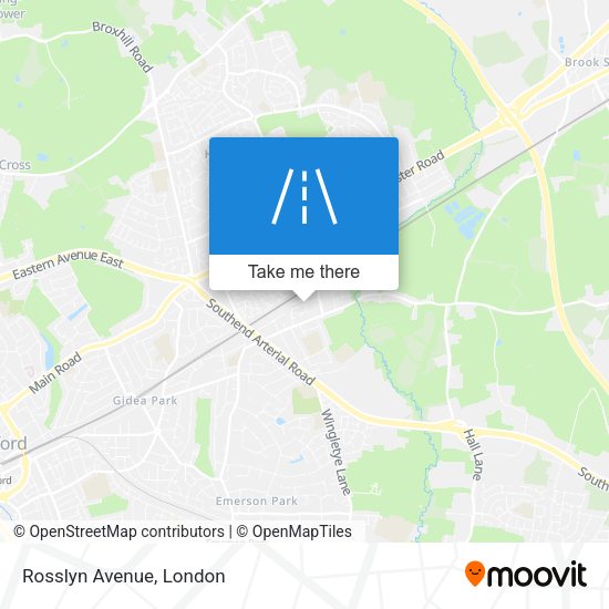 Rosslyn Avenue map