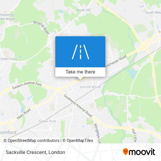 Sackville Crescent map