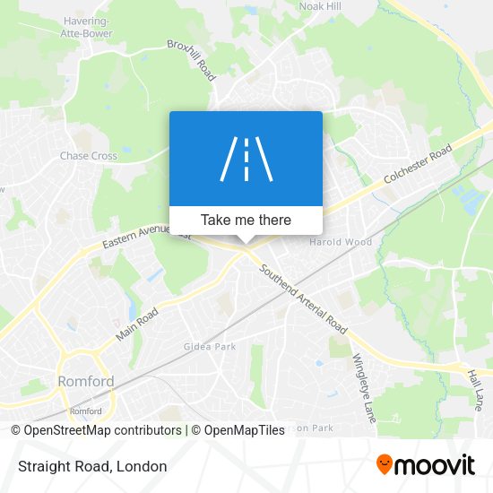 Straight Road map